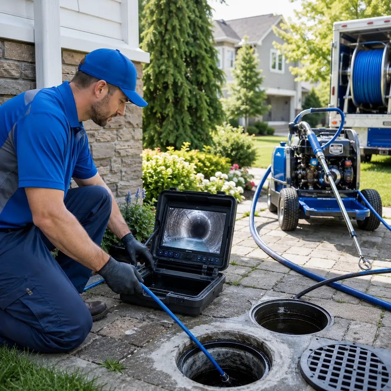 Outdoor drain cleaning professionals serving Hanover, PA
